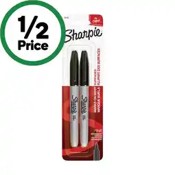 Woolworths Sharpie Fine Point Marker Pens Black offer