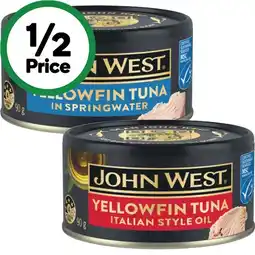 Woolworths John West Yellowfin Tuna offer