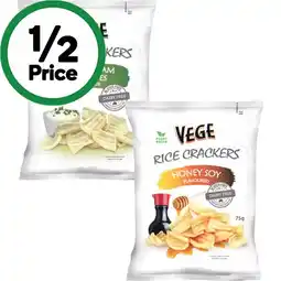 Woolworths Vege Chips Rice Crackers – From the Health Food Aisle offer