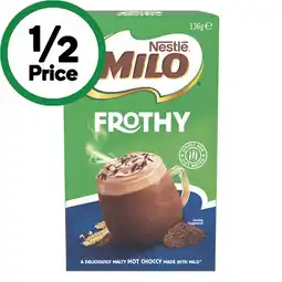 Woolworths Nestlé Milo Frothy Sachets offer