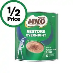 Woolworths Nestle Milo Restore or Pro 440g offer