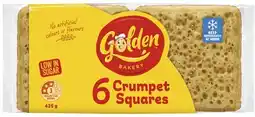 Coles Golden Crumpet Squares 425g offer