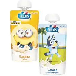 Woolworths Pauls Kids Yoghurt Pouch offer