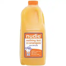 Woolworths Nudie Nothing But Oranges Juice with Pulp offer