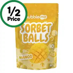Woolworths Bubbleme Sorbet Balls offer