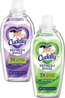 Coles Cuddly Refresh Fabric Rinse offer