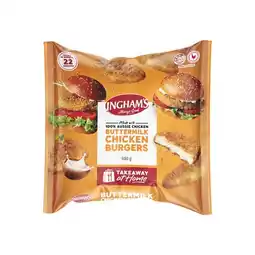 Woolworths Ingham’s Buttermilk Chicken Burgers offer