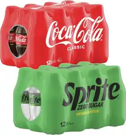 Coles Coca-Cola, Fanta or Sprite Soft Drink 12x300mL offer