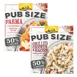 Woolworths McCain Pub Size Meals – From the Freezer offer
