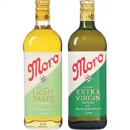 Woolworths Moro Olive Oil or Extra Virgin Olive Oil 1 Litre offer
