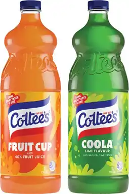 Coles Cottee's Cordial offer