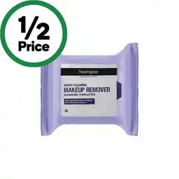 Woolworths Neutrogena Night Calming Makeup Remover Cleansing Wipes offer