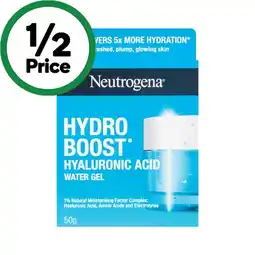Woolworths Neutrogena Hydro Boost Hyaluronic Acid Water Gel Face Moisturiser offer