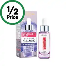 Woolworths L’Oréal Paris Revitalift Filler Plumping Serum offer