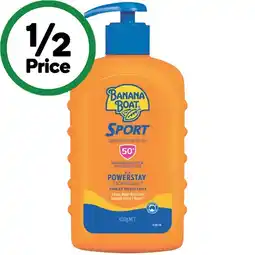 Woolworths Banana Boat SPF 50+ Sport Sunscreen Lotion§ offer