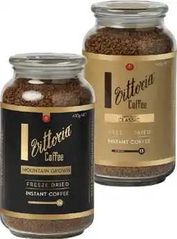Coles Vittoria Freeze Dried Instant Coffee offer