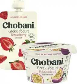 Coles Chobani Greek Yogurt Pot 160g or Pouch 140g offer