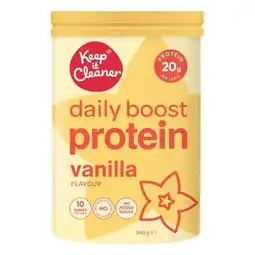 Woolworths Keep It Cleaner Daily Boost Protein Powder offer