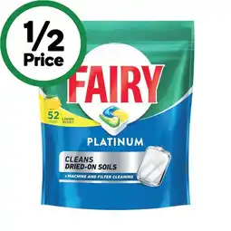 Woolworths Fairy Platinum Dishwasher Tablets offer