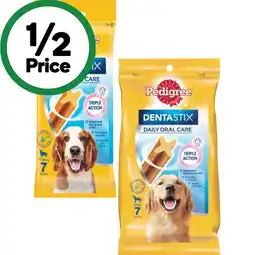 Woolworths Pedigree Dentastix Dog Treats offer