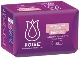 Coles Poise Ultra Long Continence Liners offer