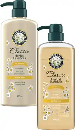 Coles Herbal Essences Classic Shampoo or Conditioner 600mL offer