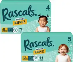 Coles Rascals Premium Jumbo Nappies-108 Pack offer