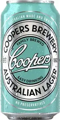 Coles Coopers Australian Lager Cans offer