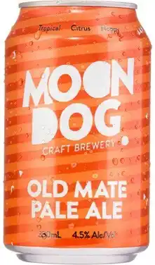 Coles Moon Dog Old Mate Pale Ale Cans offer