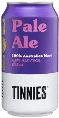 Coles Tinnies Pale Ale Cans offer