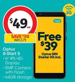 Coles Optus X-Start 5 offer