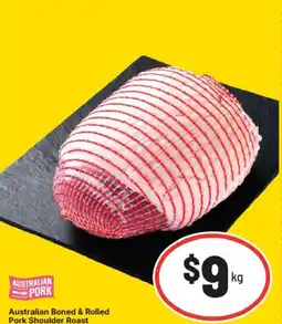 IGA Australian Boned & Rolled Pork Shoulder Roast offer