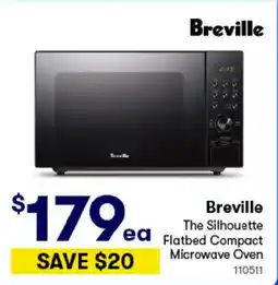 BIG W Breville The Silhouette ea Flatbed Compact Microwave Oven offer