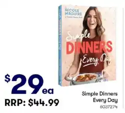 BIG W Simple DINNERS Every Day offer