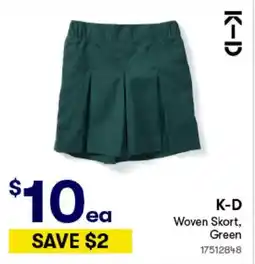 BIG W Woven Skort, Green offer
