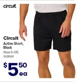 BIG W circuit Active SS Tee, Black offer