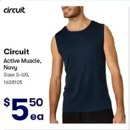 BIG W Circuit Active Muscle, Navy offer