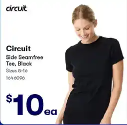 BIG W Circuit Side Seamfree Tee, Black offer