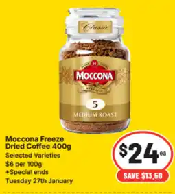 IGA Moccona Freeze Dried Coffee offer