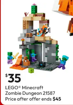 Target LEGO® Minecraft Zombie Dungeon offer