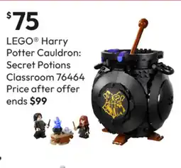 Target LEGO® Harry Potter Cauldron: Secret Potions Classroom offer