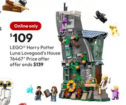 Target LEGO® Harry Potter Luna Lovegood's House offer
