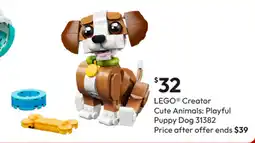 Target LEGO® Creator Cute Animals: Playful Puppy Dog offer