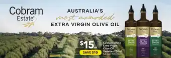 Cobram estate extra virgin olive oil
