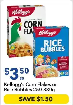 Ritchies Kellogg's Corn Flakes or Rice Bubbles offer