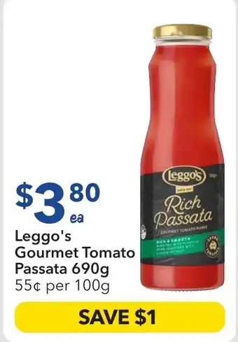 Ritchies Leggo's Gourmet Tomato Passata offer