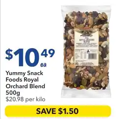 Ritchies Yummy Snack Foods Royal Orchard Blend offer
