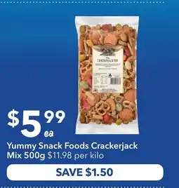 Ritchies Yummy Snack Foods Crackerjack Mix offer