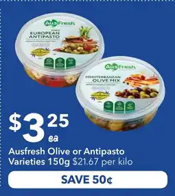 Ritchies Ausfresh Olive or Antipasto Varieties offer
