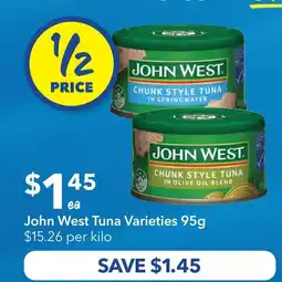 Ritchies John West Tuna Varieties offer